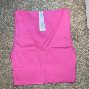 Seamless pink top/ bralette